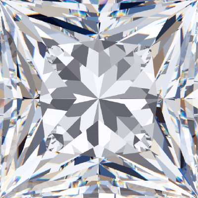 Princess Shape Melee Lab Grown Diamonds