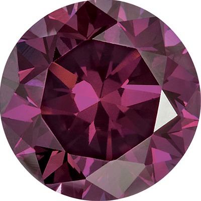 Purple Color Round Melee Lab Grown Diamonds